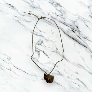 Gold Plated Ohio Necklace
